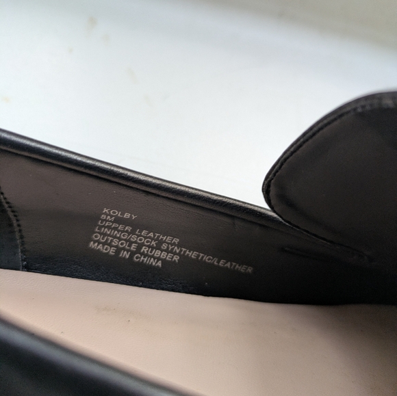 Kate Spade Black Leather Loafers 8M Kolby - Picture 12 of 12